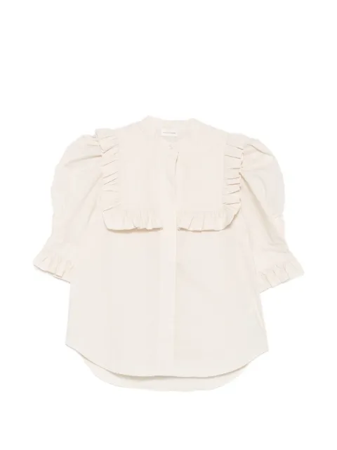 By Malene Birger Oia ruffled puff-sleeve shirt