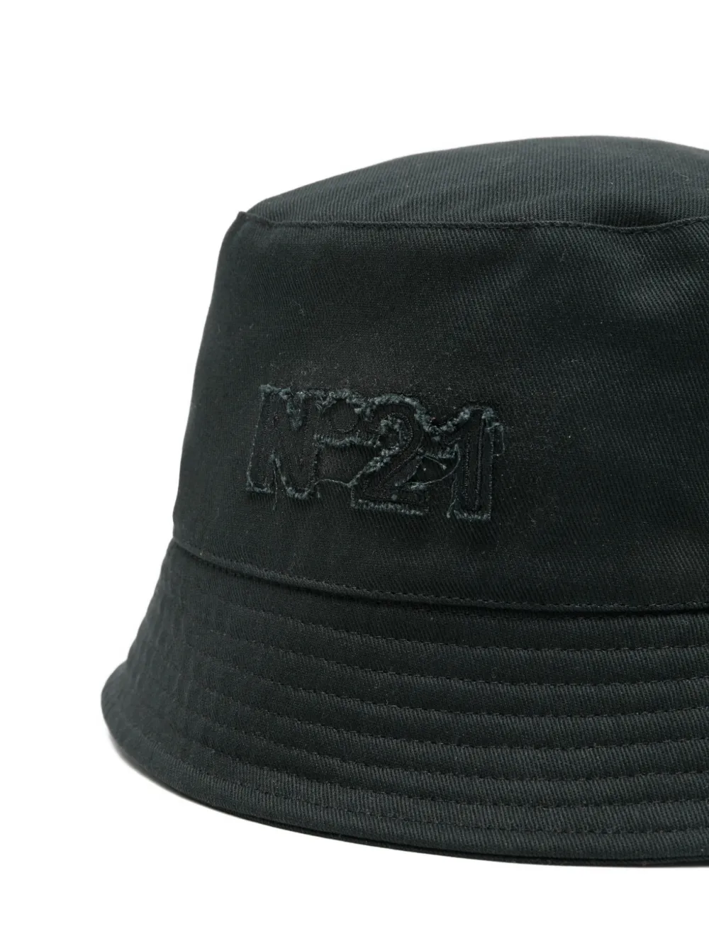  Nº21 Logo Bucket Hat - Black 