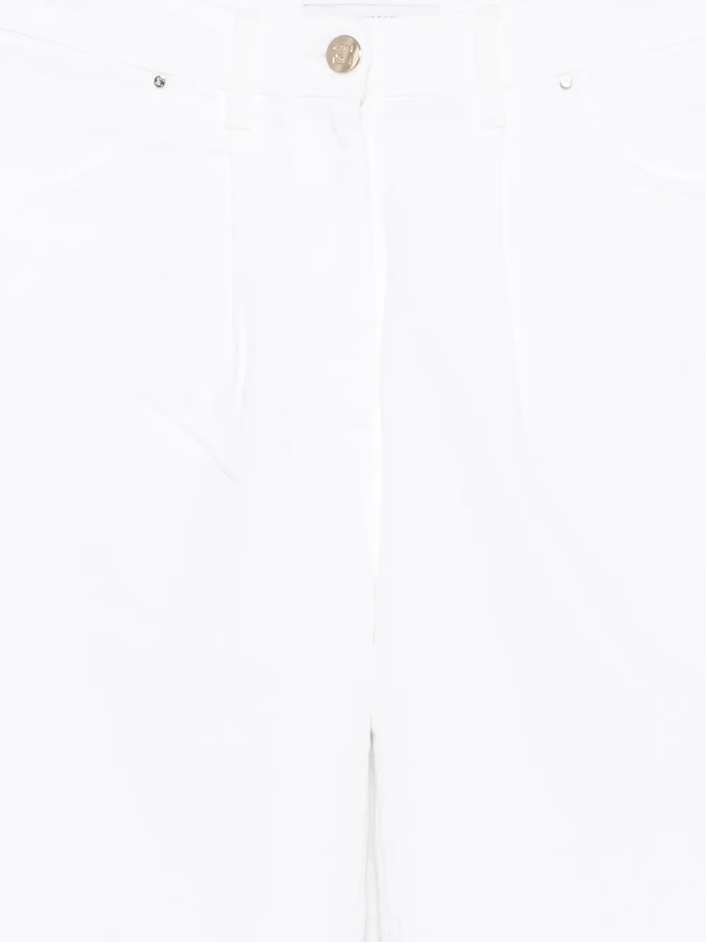 SIMONA CORSELLINI Jeans met wijde pijpen Wit