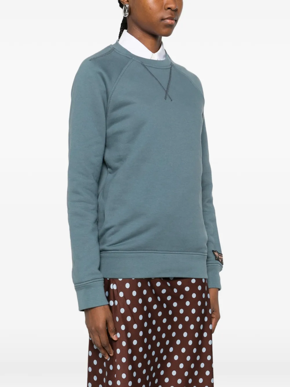  Nº21 Raglan Crewneck Sweatshirt - Blue 