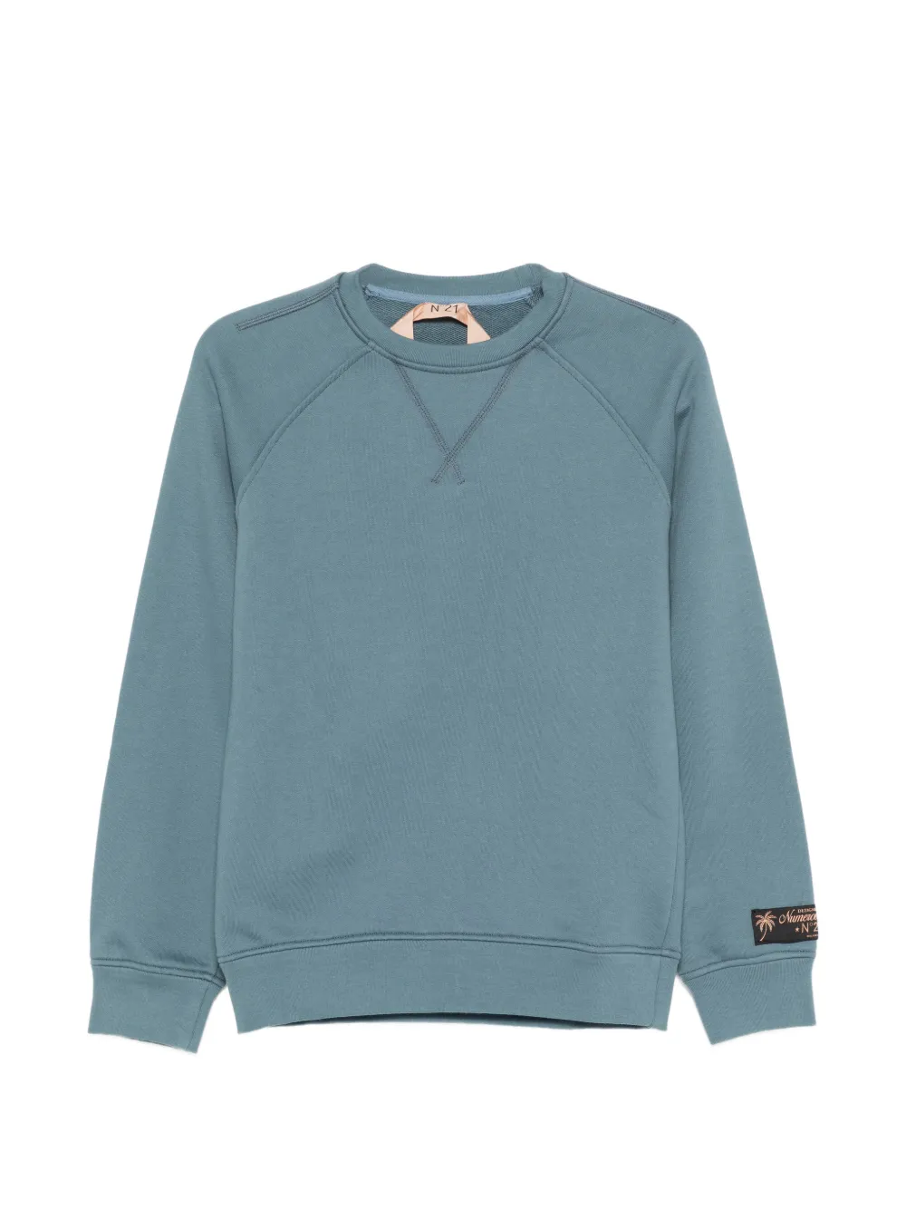 Nº21 raglan crewneck sweatshirt - Blu