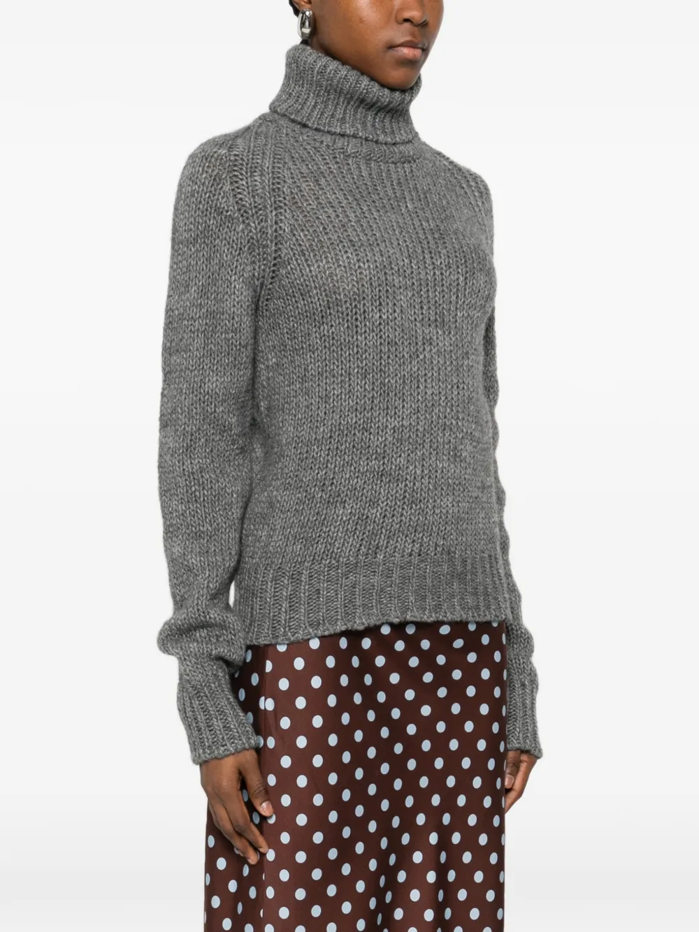  Nº21 Cutout Turtleneck - Grey 