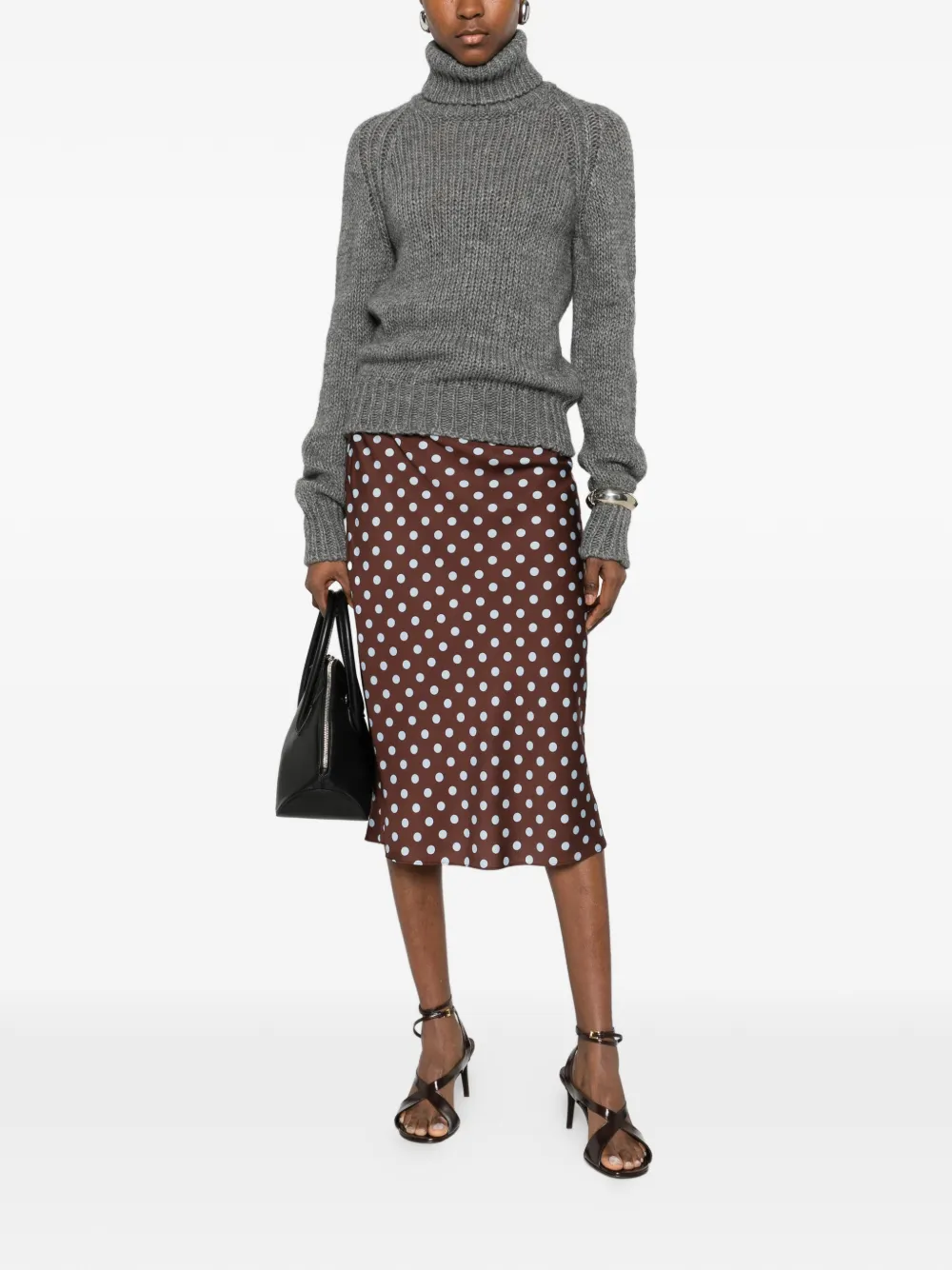  Nº21 Cutout Turtleneck - Grey 