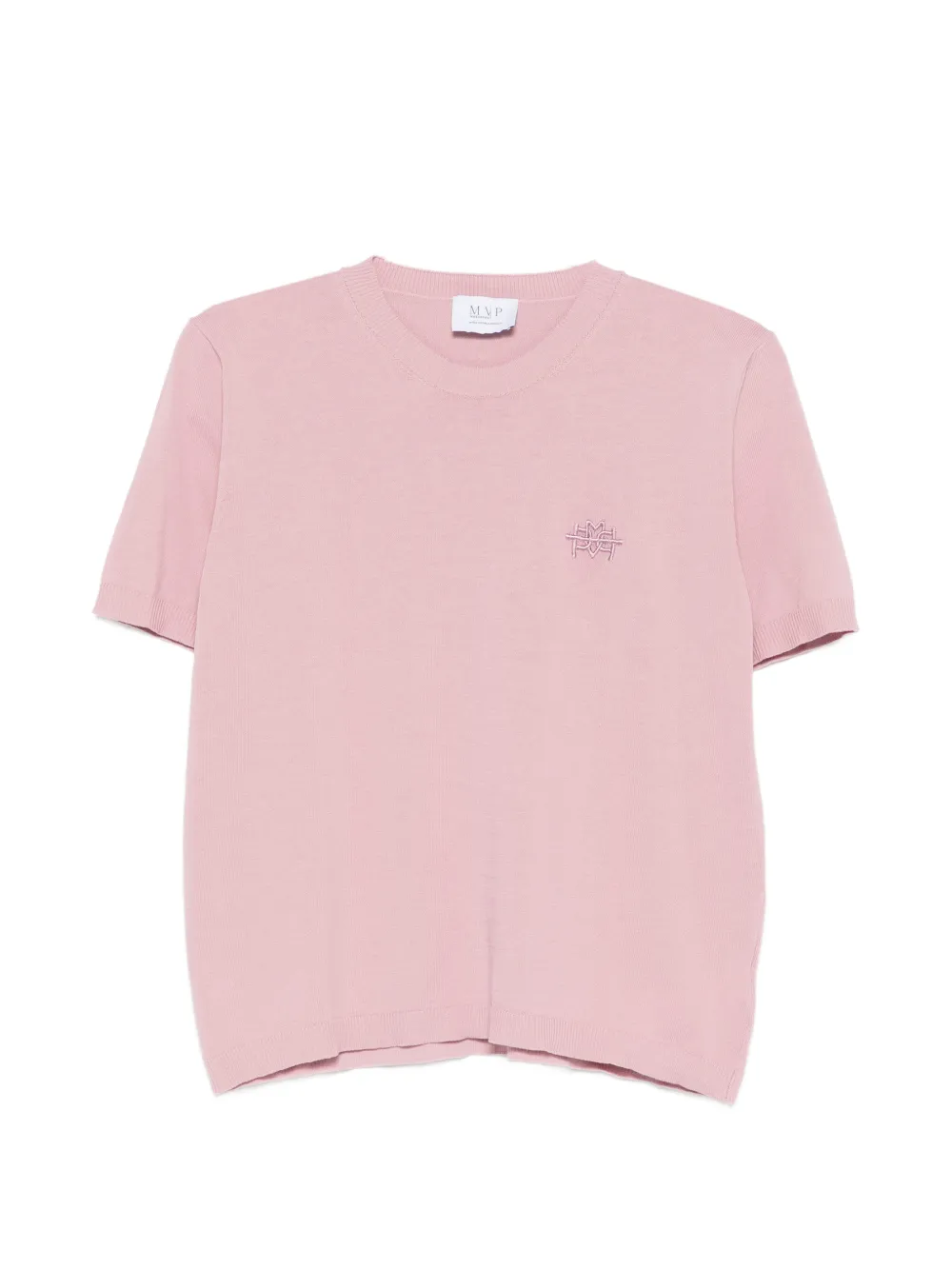 mvp wardrobe T-shirt con ricamo - Rosa