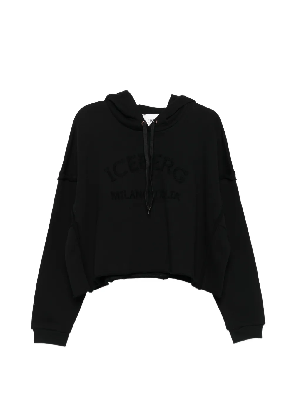 Iceberg cropped hoodie - Nero