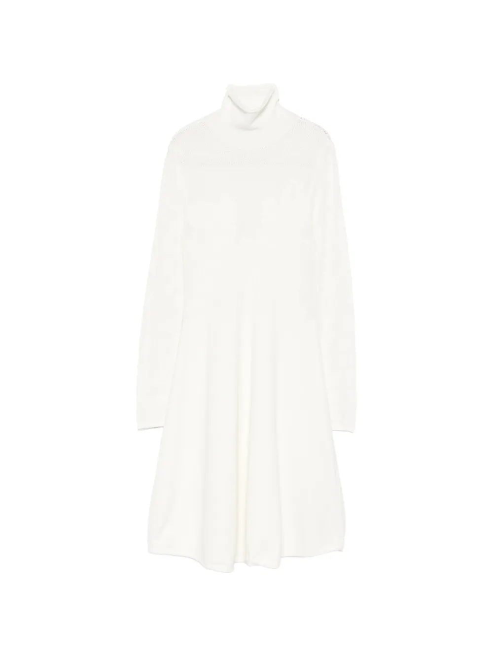 Blugirl roll-neck midi dress - White