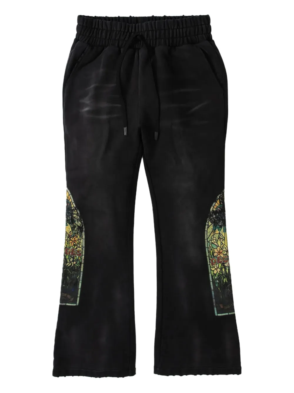 Who Decides War faded track pants - ブラック Who Decides War faded track pants - ブラック