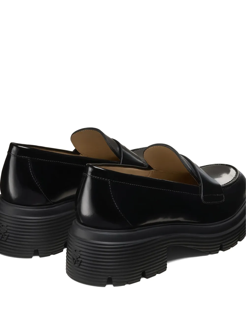 Stuart Weitzman Hudson Lite loafers met penny slot Zwart