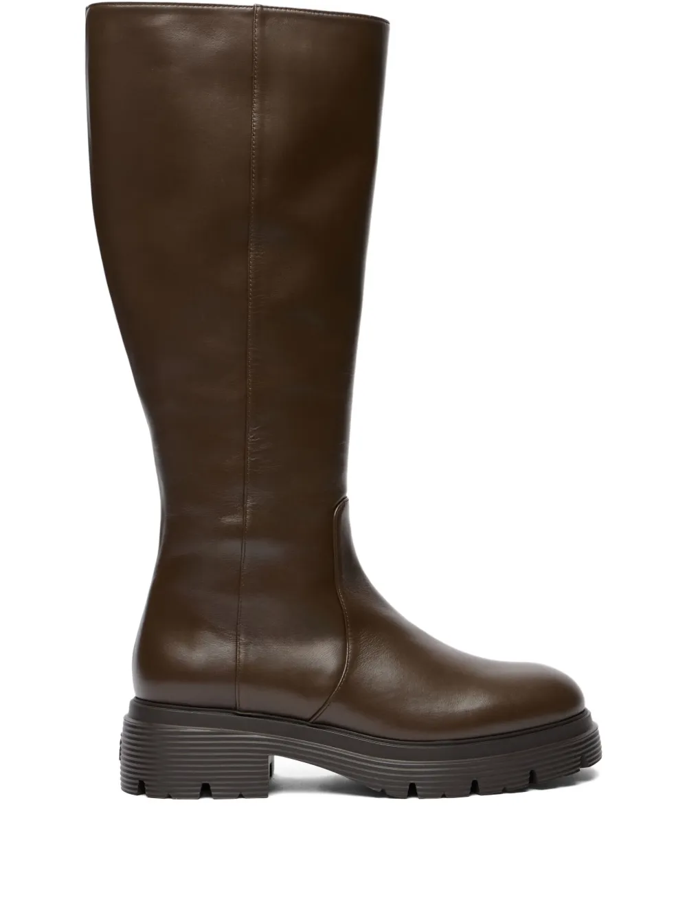 Stuart Weitzman 40mm Hudson Lite zip boot | Brown | Image 1
