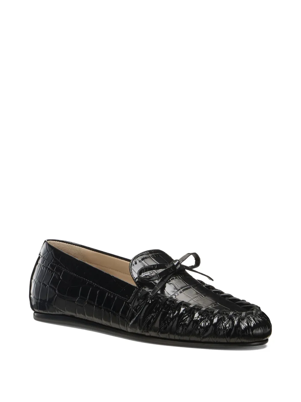 Stuart Weitzman Britt bow gathered loafers | Image 2
