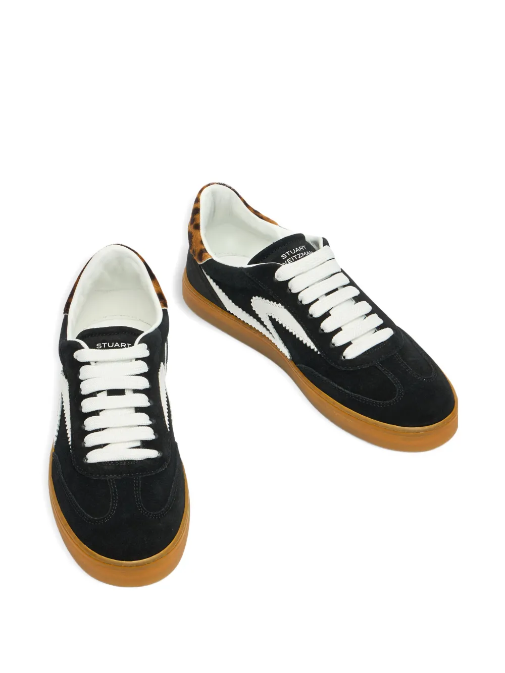 Stuart Weitzman S-vormige sneakers met patroon Zwart