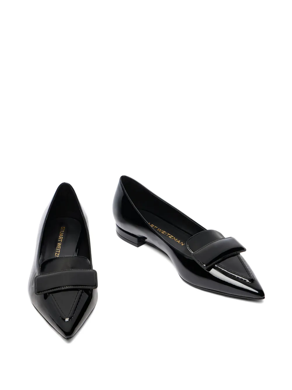 Stuart Weitzman Sovinnie ballerina's Zwart