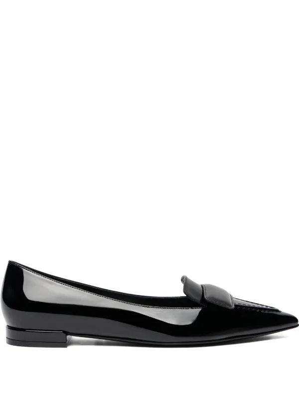 Stuart Weitzman Sovinnie Ballet Flats in Black