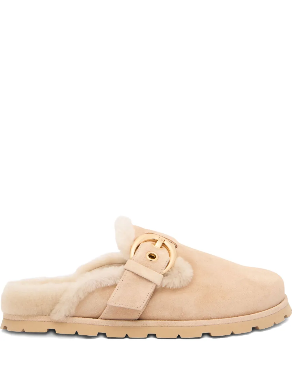 Stuart Weitzman Chrystie shearling mule | Neutrals | Image 1