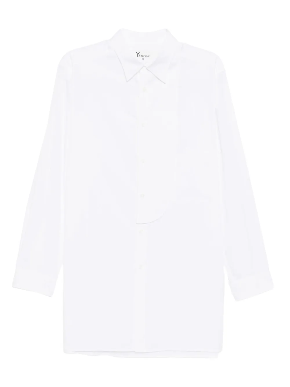 Yohji Yamamoto camisa manga larga con botones | blanco | Image 1