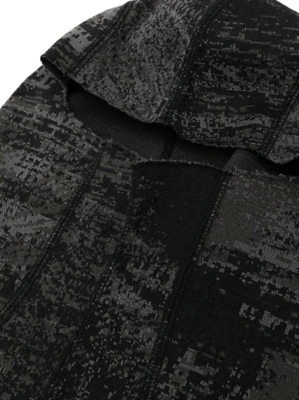 Julius All-over Graphic Print Balaclava In Black