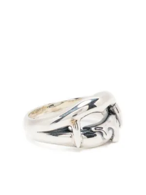 THE OUZE Fused Raw Diamond Ring | Silver | FARFETCH BH
