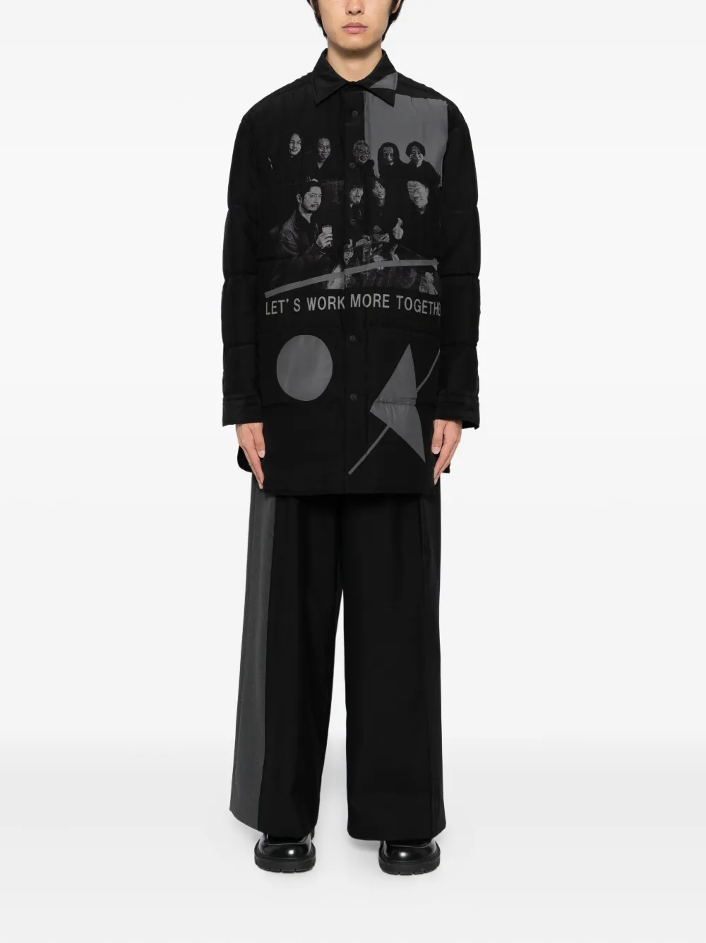 Yohji Yamamoto graphic padded jacket | Down Jackets | Image 2