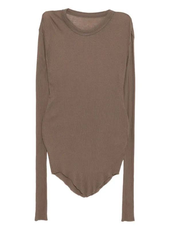 julius long sleeve 11ss Julius Black Draping Long Sleeve T-Shirt