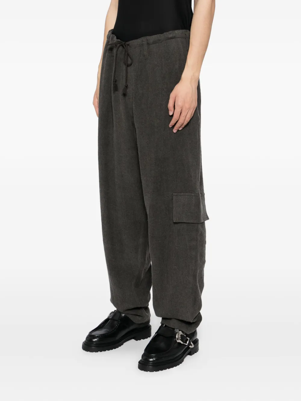 Yohji Yamamoto Broek met trekkoord Grijs