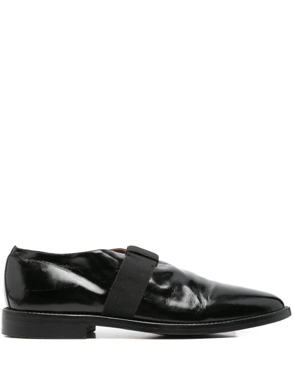 Pre-owned Romeo Gigli 1990s Leather Loafers In Black