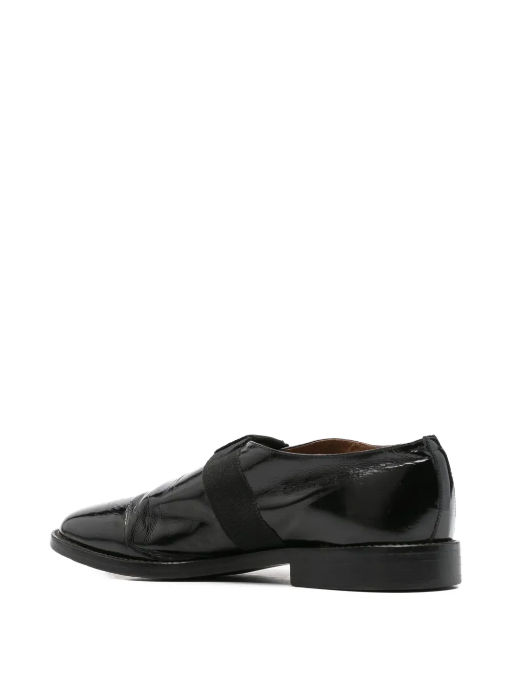 Pre-owned Romeo Gigli 1990s Leather Loafers In Black