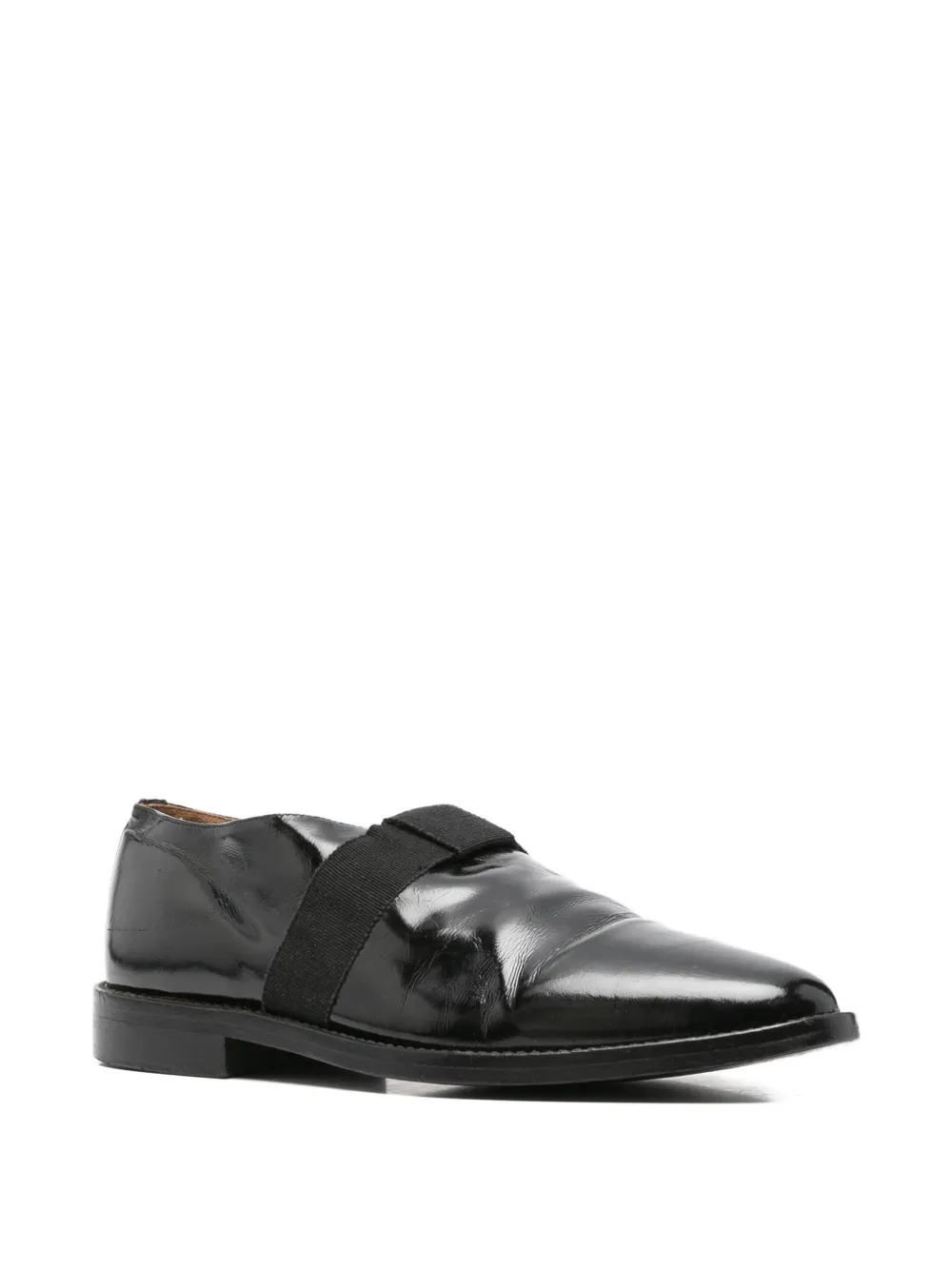 Pre-owned Romeo Gigli 1990s Leather Loafers In Black