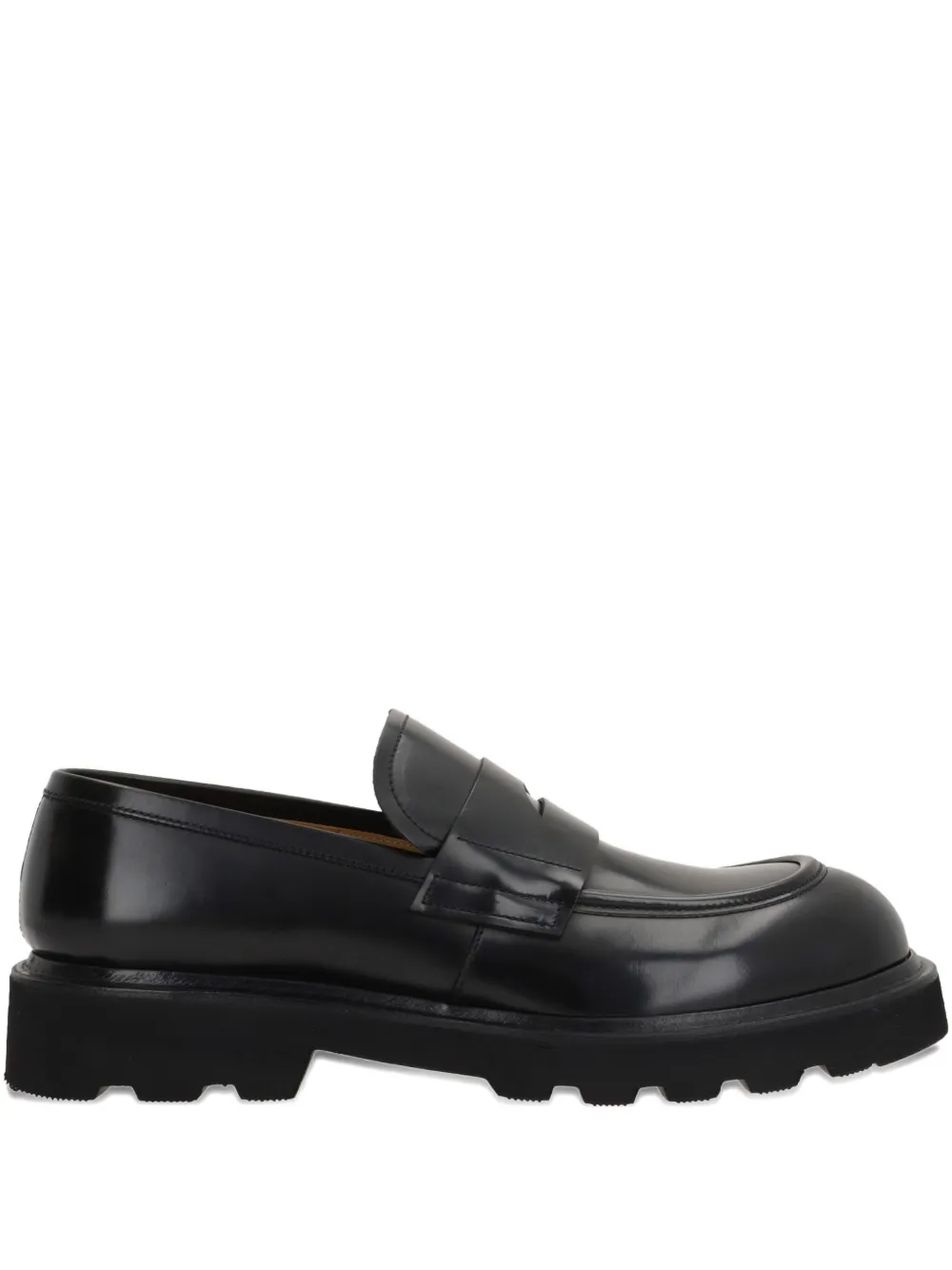 Premiata brushed-finish round-toe loafers - ブラック Premiata brushed-finish round-toe loafers - ブラック