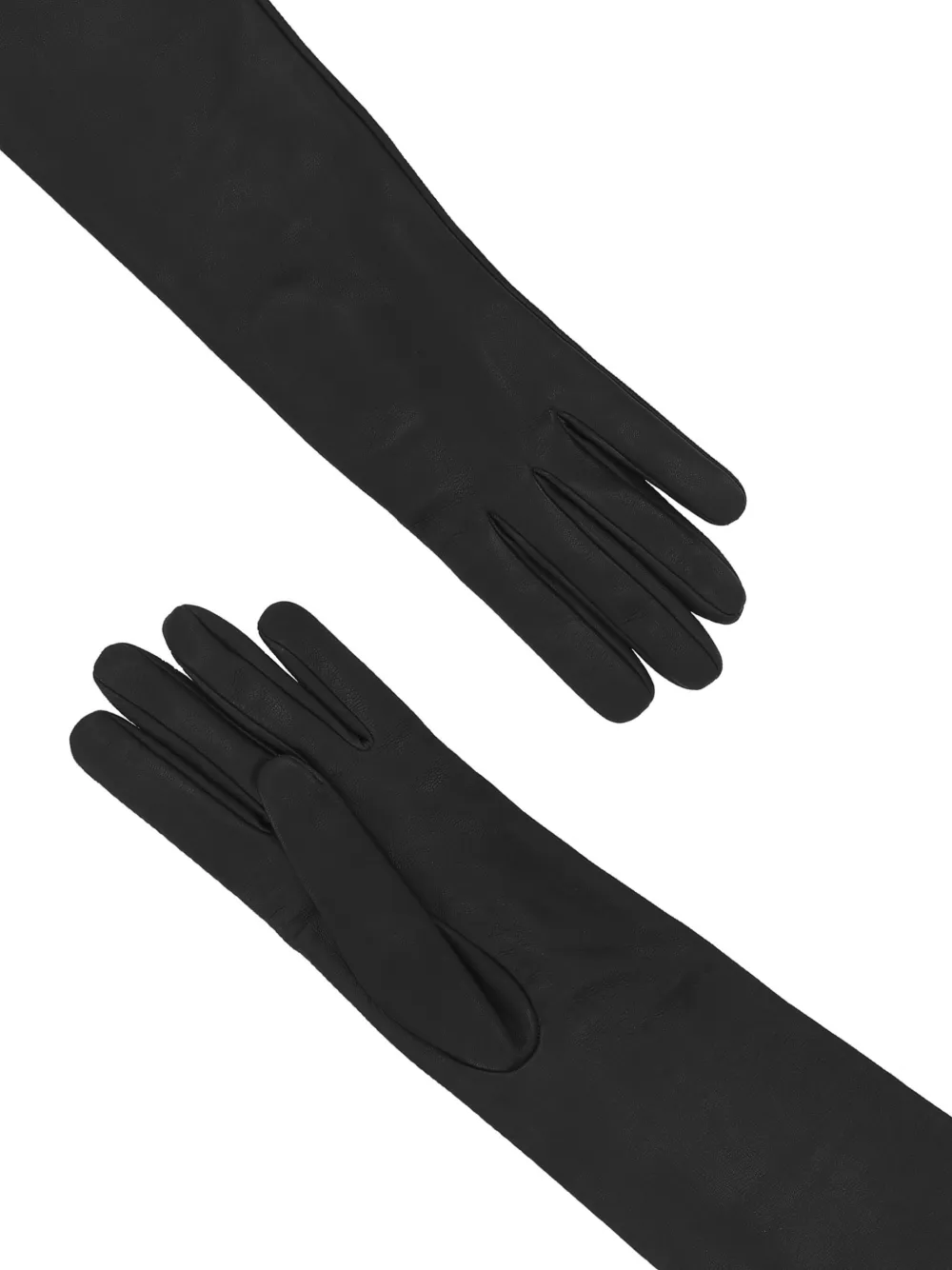Cri.da San Pellegrino Leather Gloves In Black