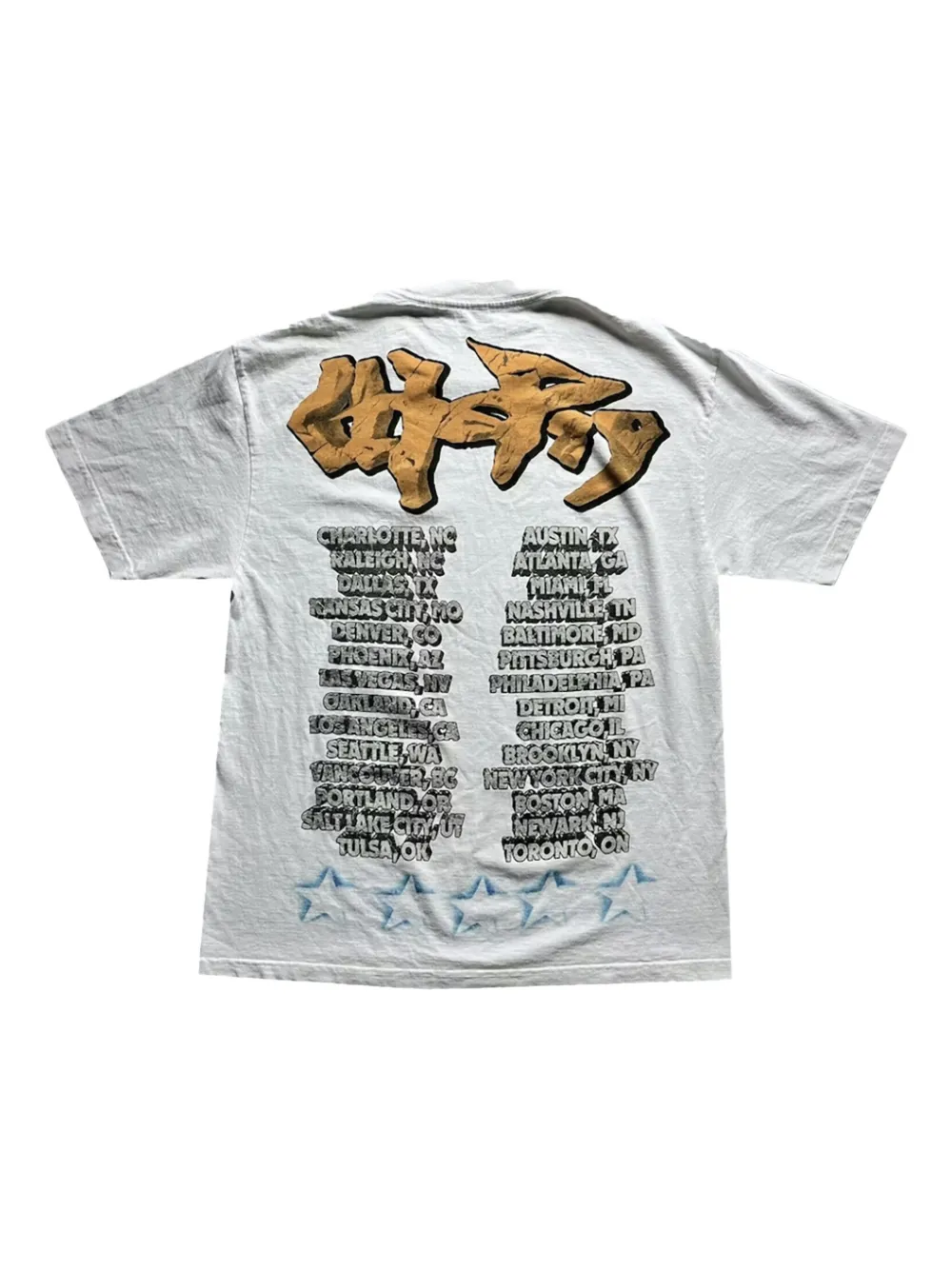 Travis Scott Utopia Skitzo Tour Tee "north America In White