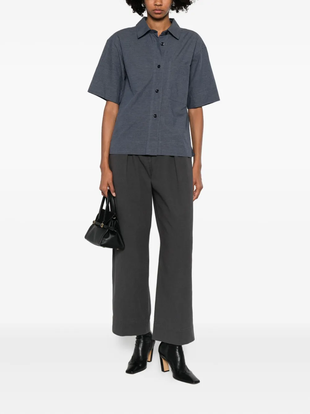 Mhl By Margaret Howell blouse met korte mouwen - Blauw