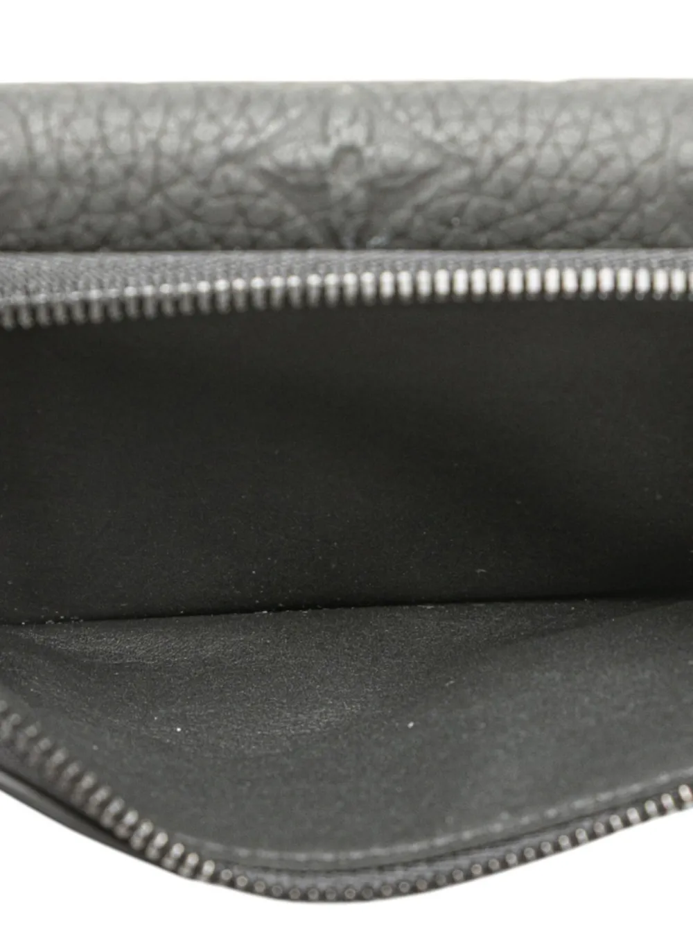 Pre-owned Louis Vuitton 2021-2025 Monogram Taurillon Slender Pilot Wallet Small Wallets In Black