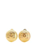 CHANEL Pre-Owned 1980-1990 Gold Plated CC Clip On Earrings costume earrings