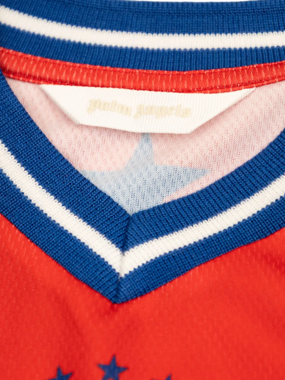 Palm Angels Kids Stars T-shirt met getallendetail Oranje