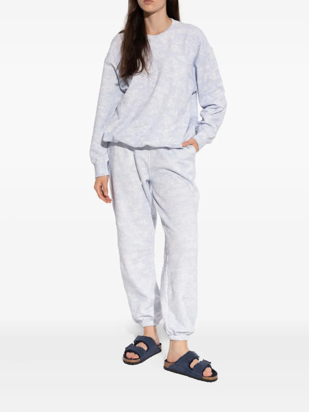 Birkenstock Sandalen met lammy voering en gesp Blauw