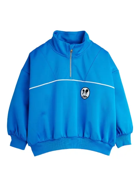 Mini Rodini zip panda patch top