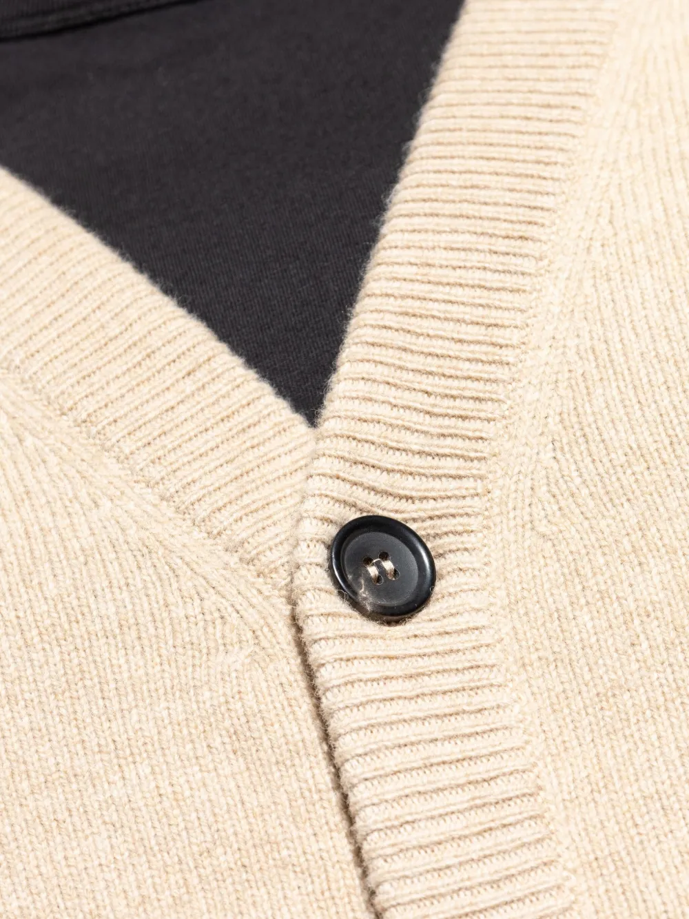 Ps By Paul Smith Buttoned V-neck Cardigan In Neutral