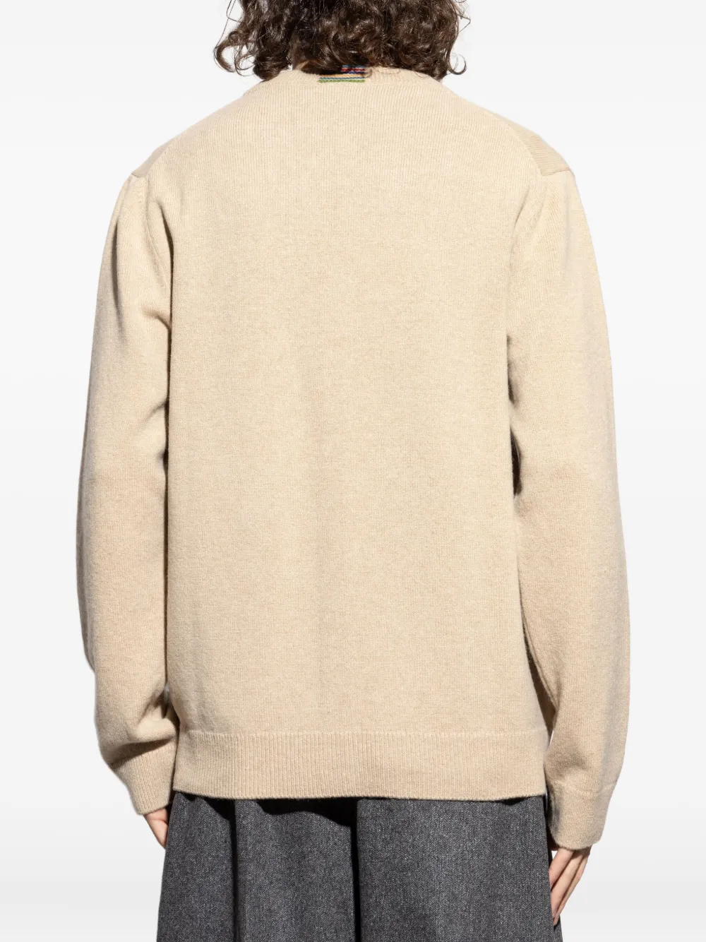 Ps By Paul Smith Buttoned V-neck Cardigan In Neutral