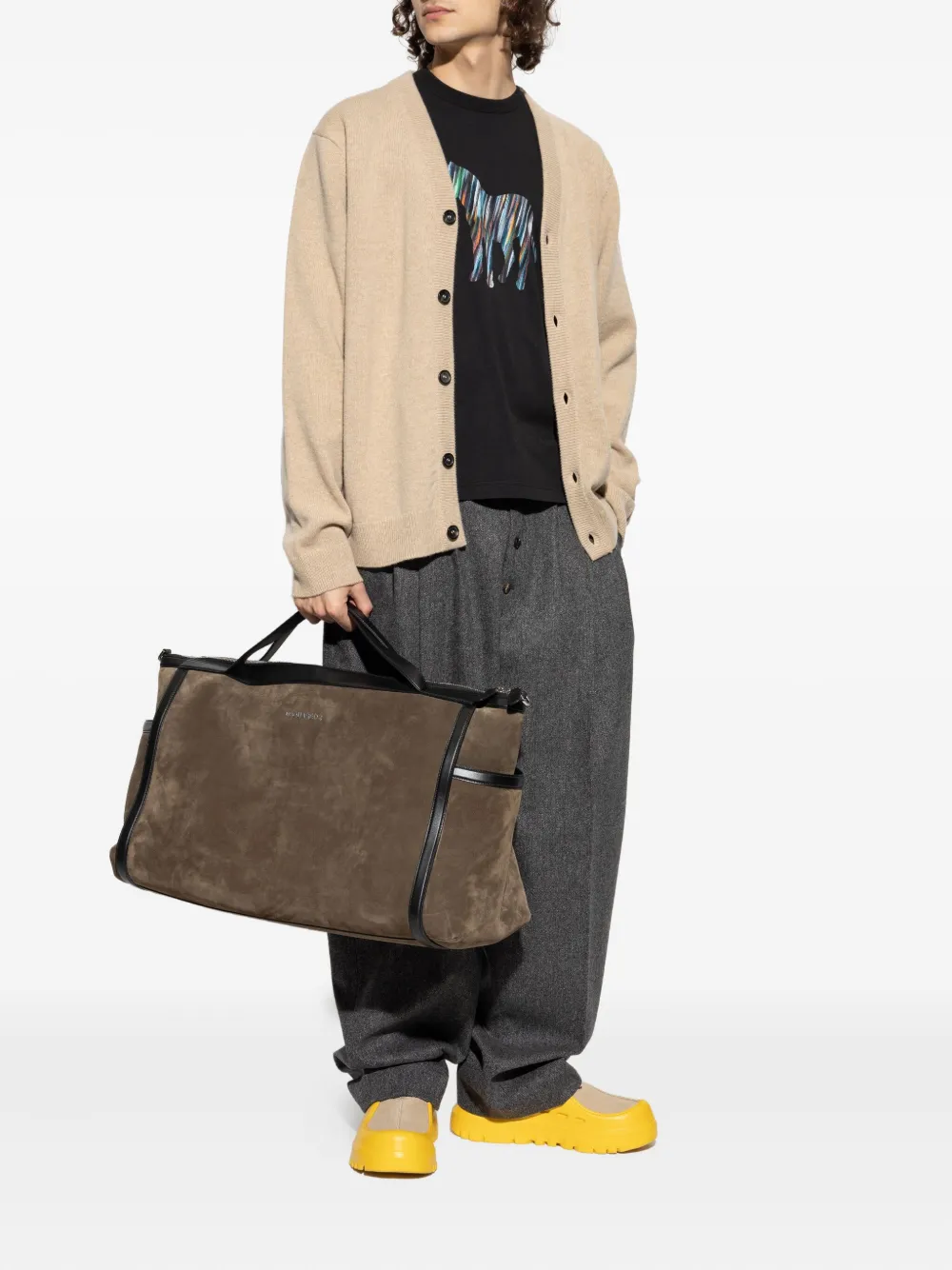 Ps By Paul Smith Buttoned V-neck Cardigan In Neutral