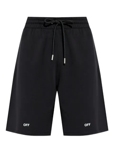 Off-White logo-print drawstring shorts
