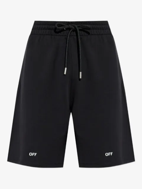 Off-White logo-print drawstring shorts