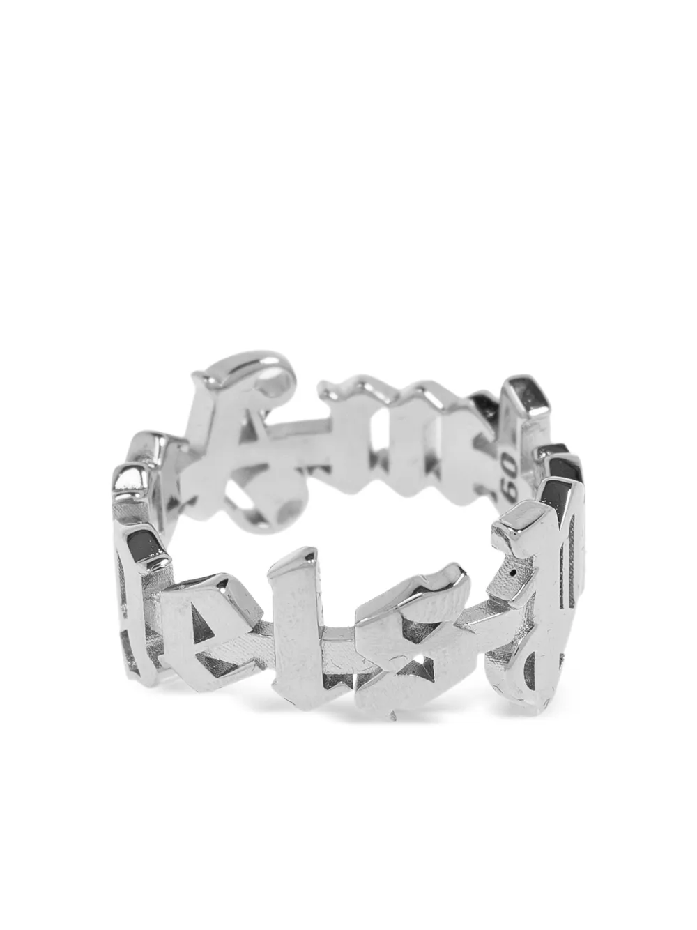  Palm Angels Lettered Ring - Silver 