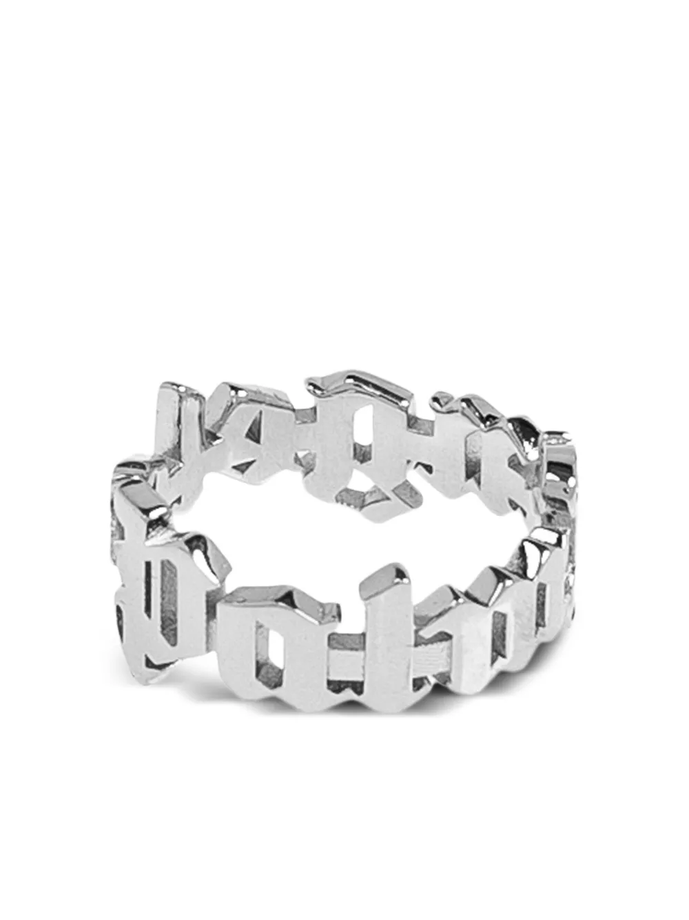 Palm Angels lettered ring | Silver | Image 1