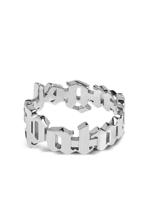 Palm Angels anillo con letras