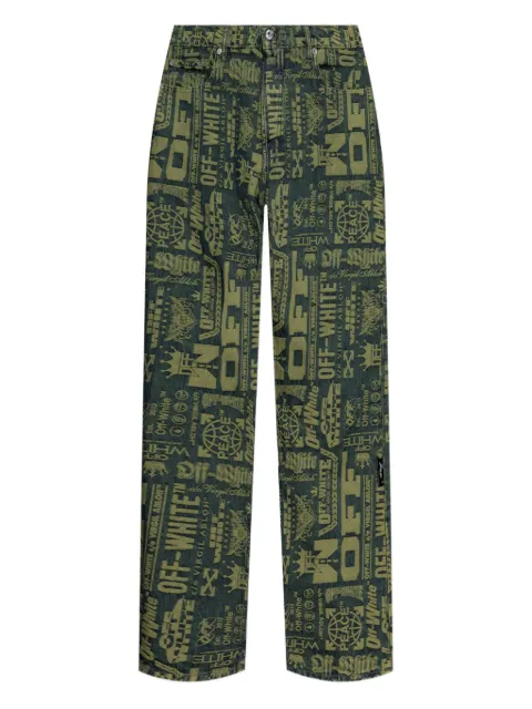 Off-White jeans estampados