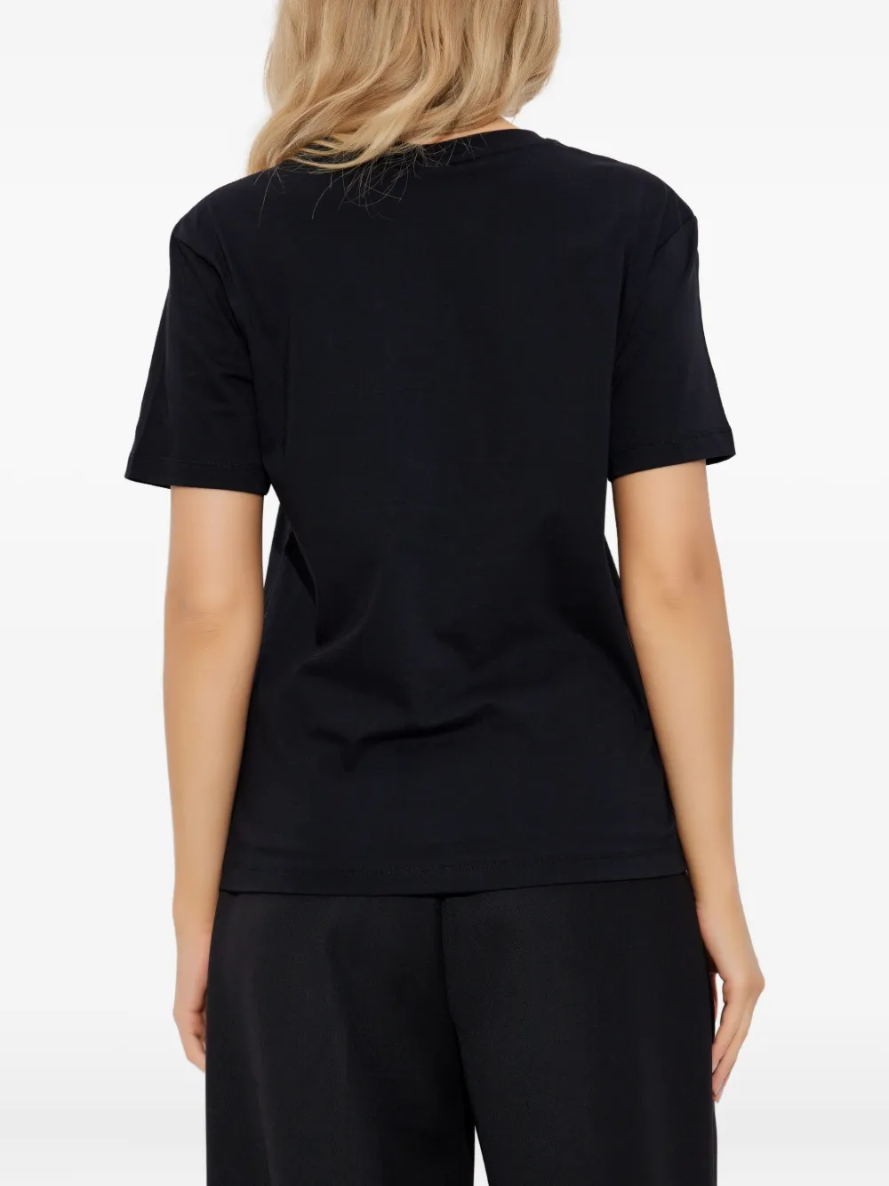 Ps By Paul Smith Floral-print T-shirt In Black