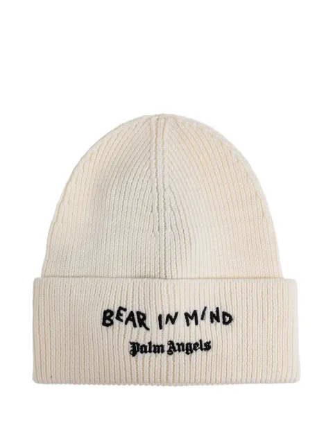Palm Angels gorro tejido bordado