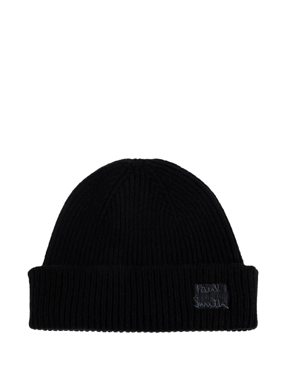 Paul Smith logo-embroidered beanie hat | Black | Image 1