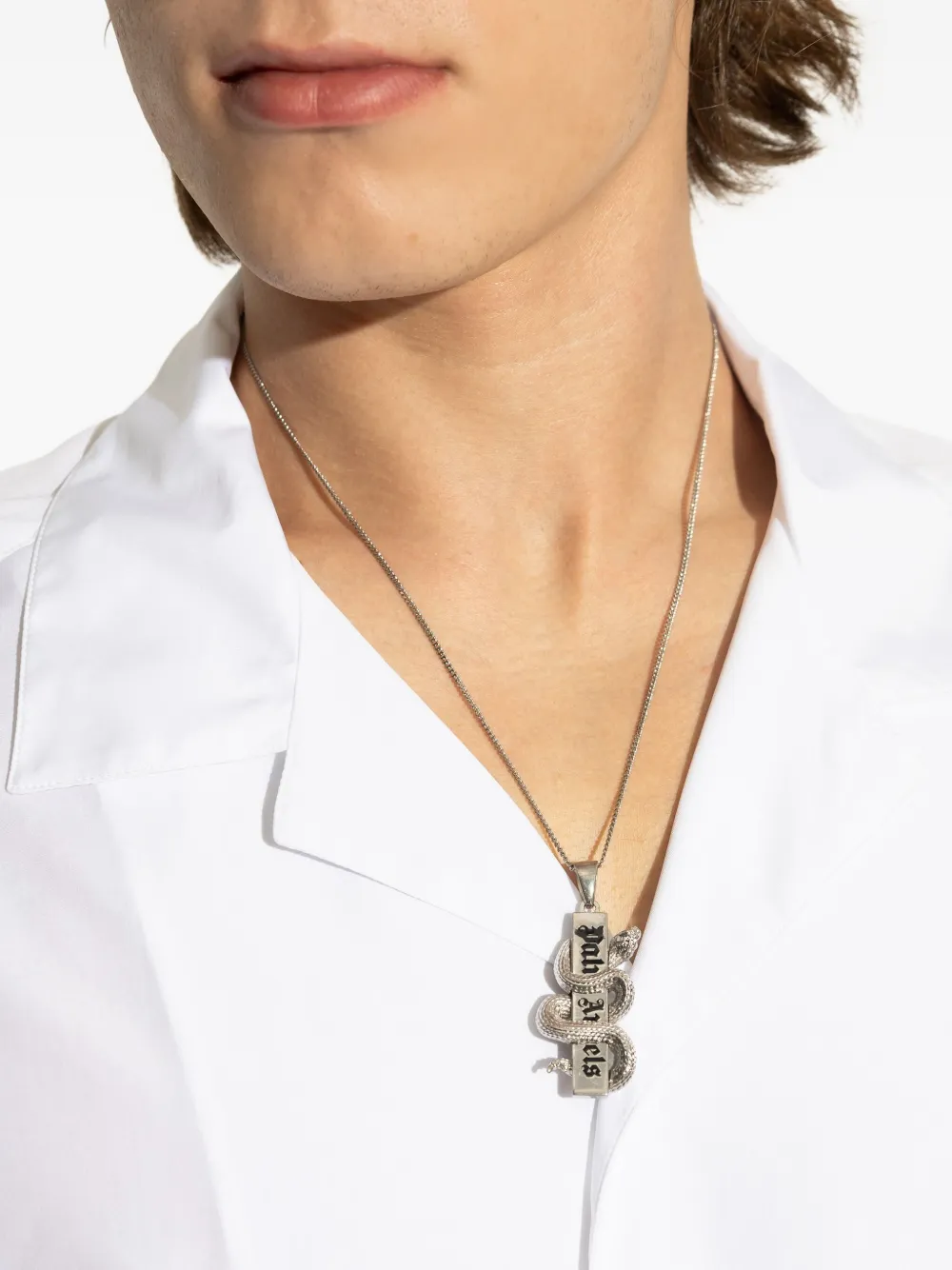 Palm Angels collier à pendentif logo | Image 2