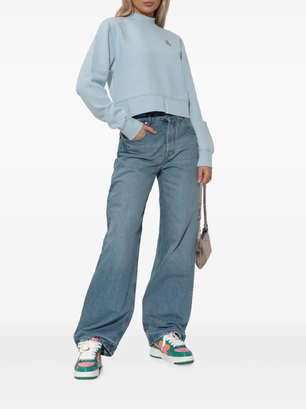 Palm Angels Blouse met col Blauw